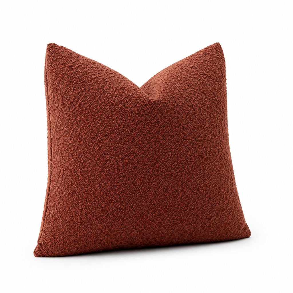 Cushion Cover Bouclé Texture Soft Polyester