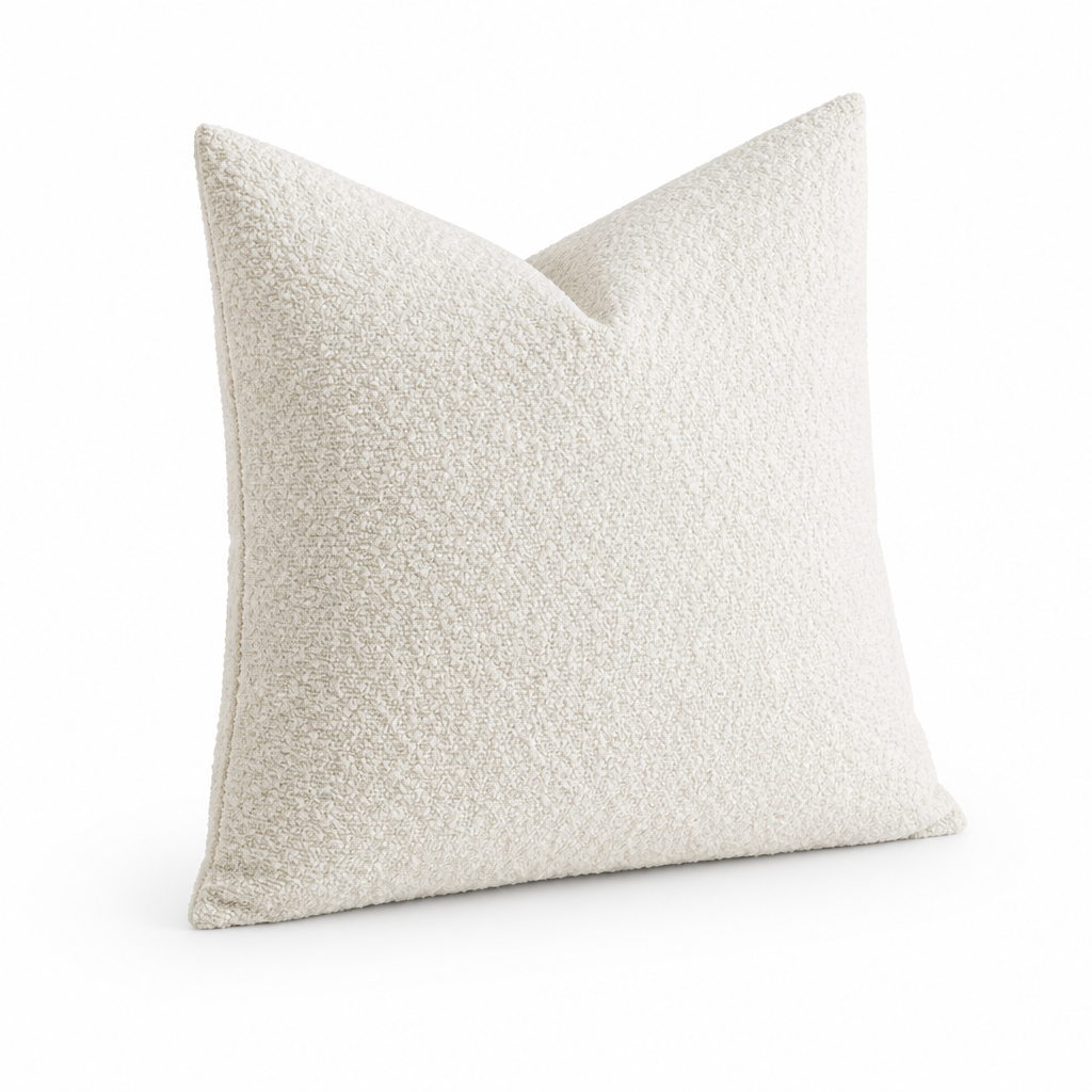Cushion Cover Bouclé Texture Soft Polyester