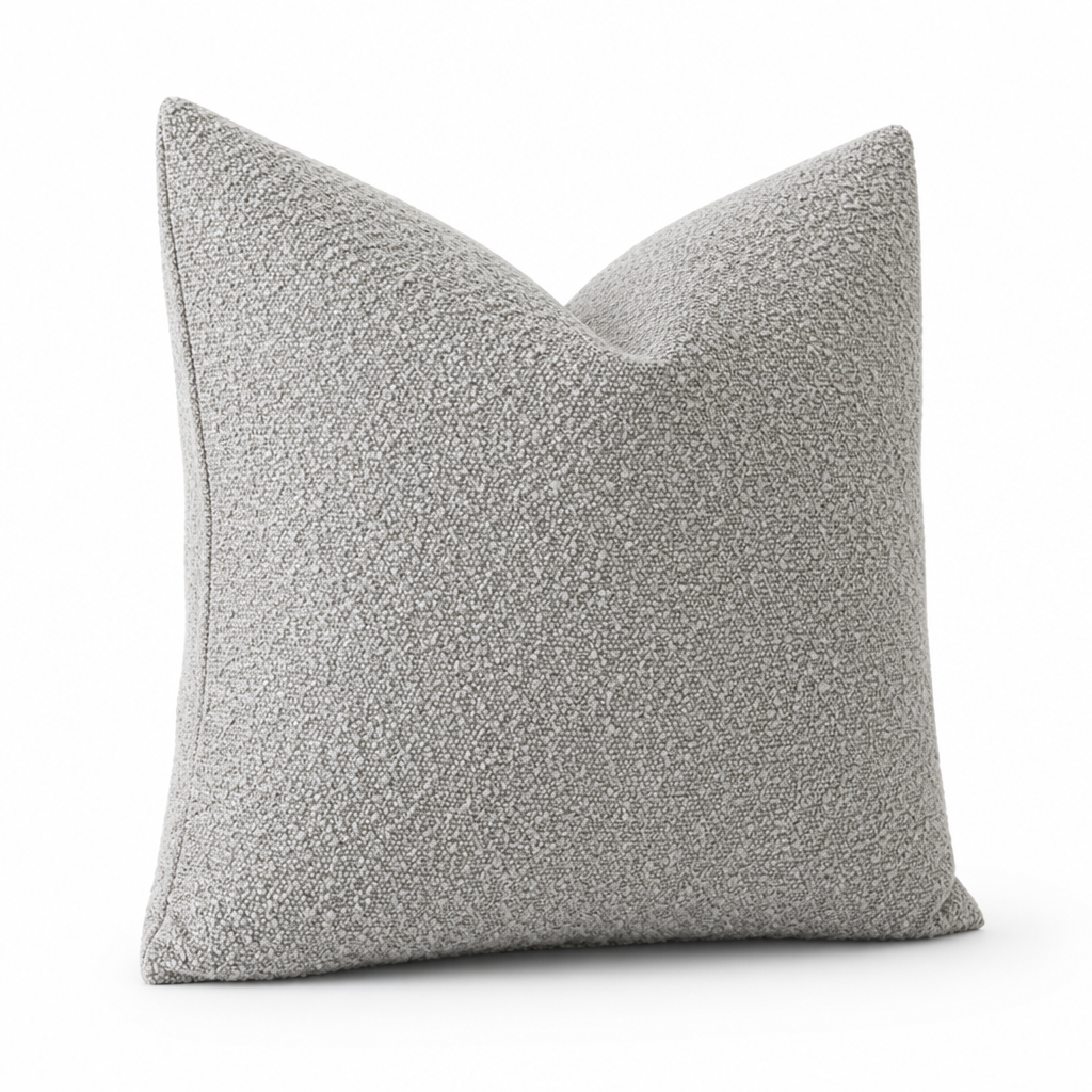 Cushion Cover Bouclé Texture Soft Polyester