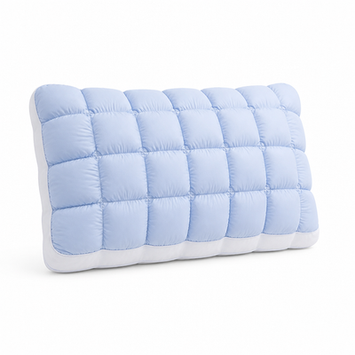 Decorative Pillow Cloud-Quilted Polyester Cover & Cotton-Blend Fill