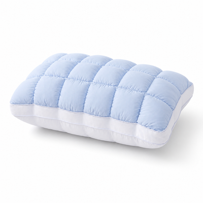 Decorative Pillow Cloud-Quilted Polyester Cover & Cotton-Blend Fill