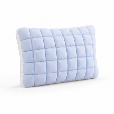 Decorative Pillow Cloud-Quilted Polyester Cover & Cotton-Blend Fill