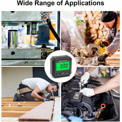 Digital Angle Gauge Magnetic Base High-Precision ±0.2°