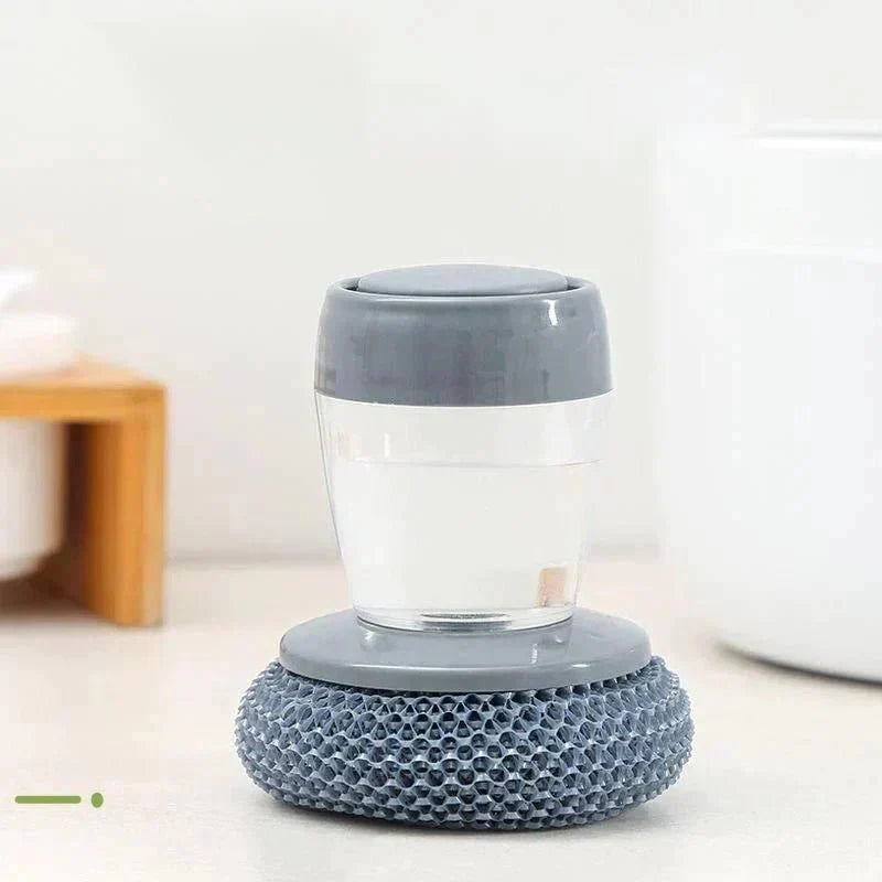 Dish Brush Refillable Soap Dispenser Stiff Bristles