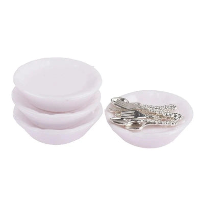 Dollhouse Dinnerware Set 1:12 Scale Set of 4