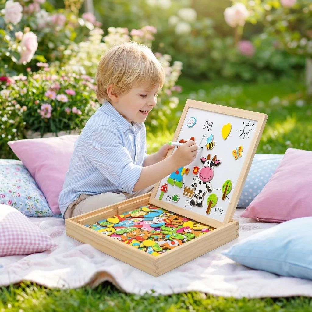 Drawing Board Magnetic & Writable With Integrated Storage