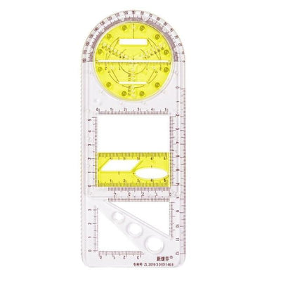 Drawing Ruler 14 Geometric Templates Transparent