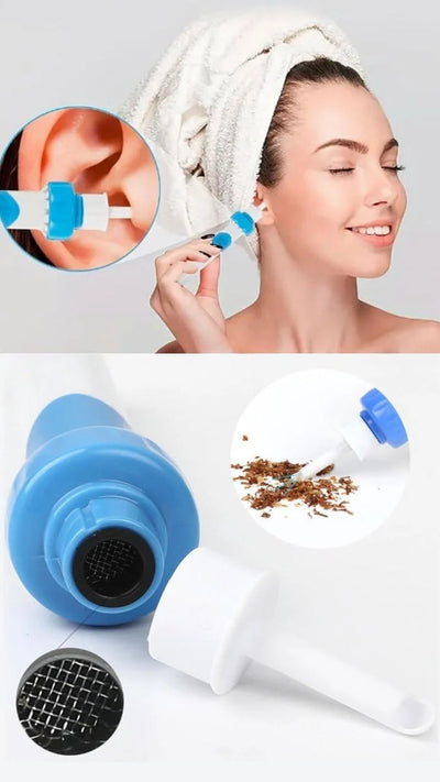 Earwax Remover Vibration & Suction Washable Silicone Heads