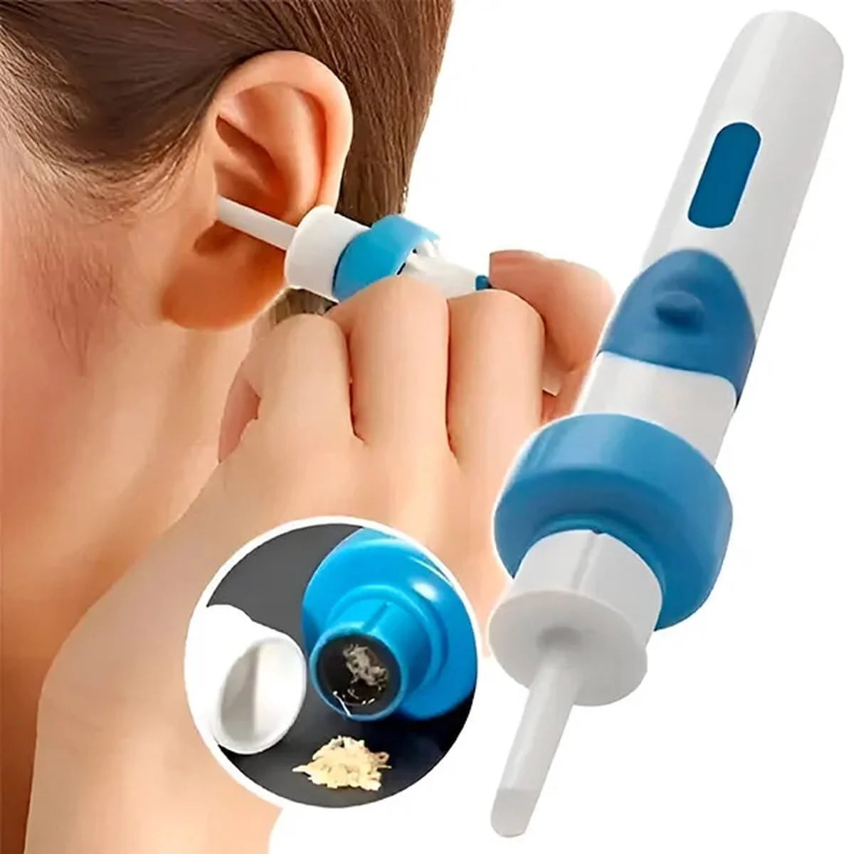 Earwax Remover Vibration & Suction Washable Silicone Heads