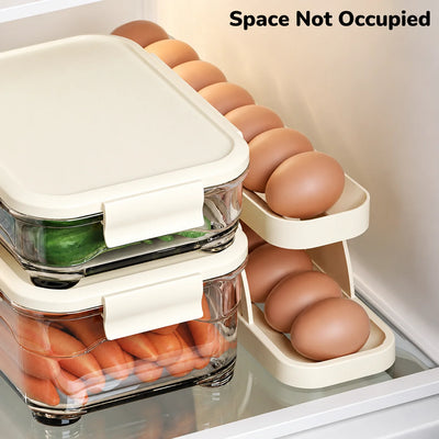 Egg Holder Automatic Rolling Non-Slip Holds 15 Eggs
