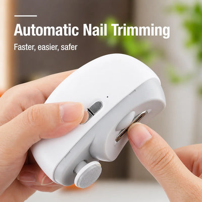 Electric Nail Clipper Cut, File & Polish USB Rechargeable