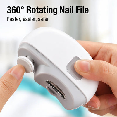 Electric Nail Clipper Cut, File & Polish USB Rechargeable