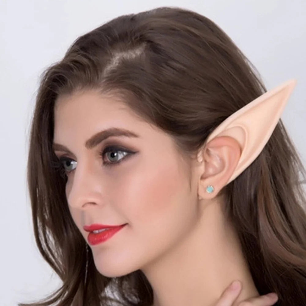 Elf Ear Clips Clip-On Skin-Tone Flexible Long & Short