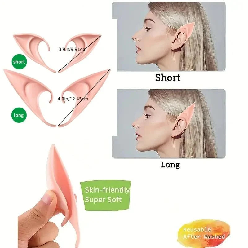 Elf Ears Soft Silicone Flexible Fit