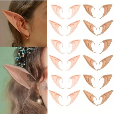 Elf Ears Ultra-Soft Silicone Adhesive-Free Slip-On Makeup-Compatible