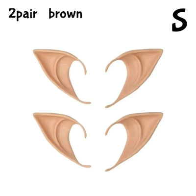 Elf Ears Ultra-Soft Silicone Adhesive-Free Slip-On Makeup-Compatible
