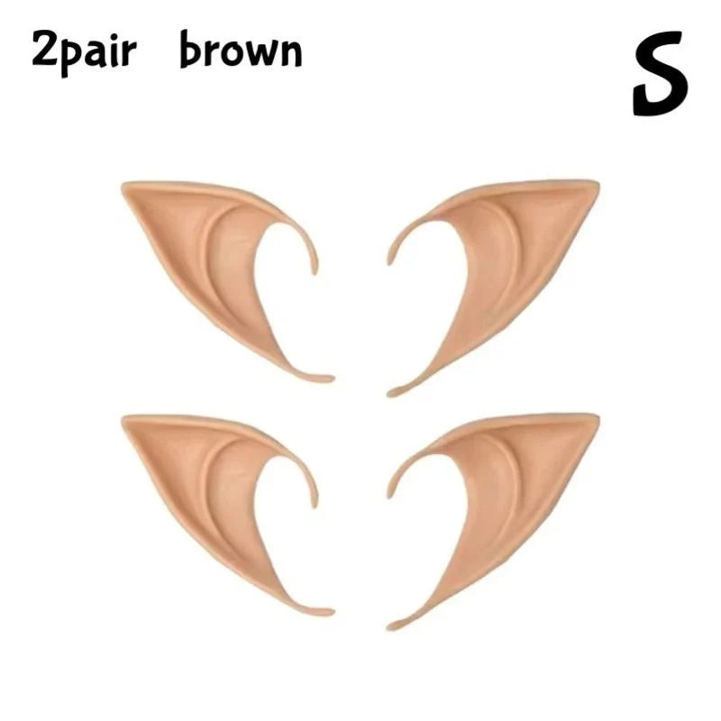 Elf Ears Ultra-Soft Silicone Adhesive-Free Slip-On Makeup-Compatible