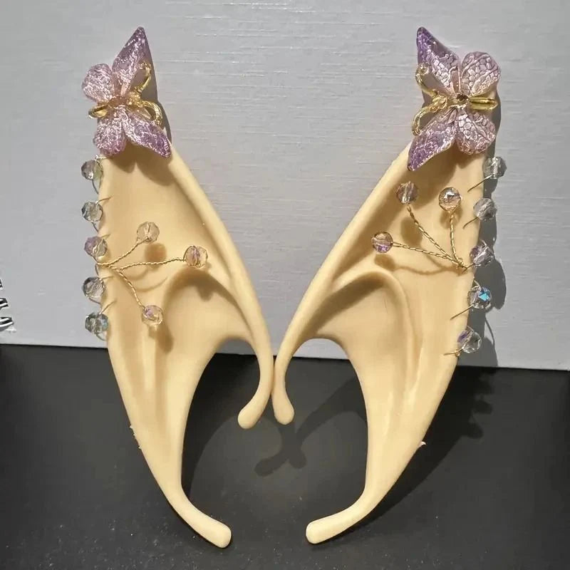 Elf Ears Ultra-Soft Silicone Adhesive-Free Slip-On Makeup-Compatible