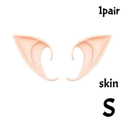 Elf Ears Ultra-Soft Silicone Adhesive-Free Slip-On Makeup-Compatible