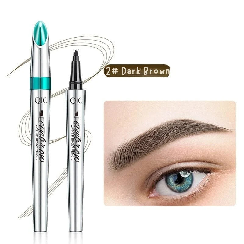 Eyebrow Pencil 4-Tip Microblading Head Waterproof & Long-Lasting