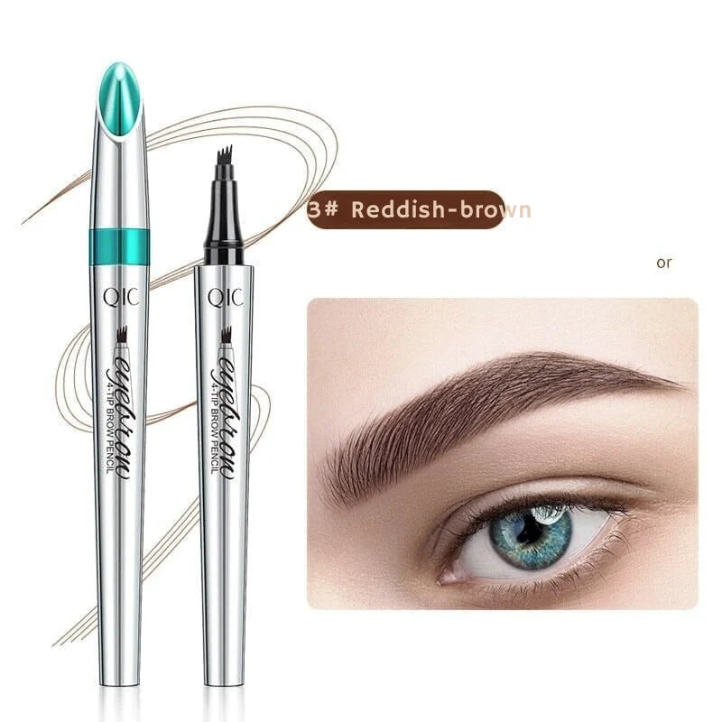 Eyebrow Pencil 4-Tip Microblading Head Waterproof & Long-Lasting