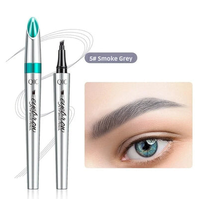 Eyebrow Pencil 4-Tip Microblading Head Waterproof & Long-Lasting