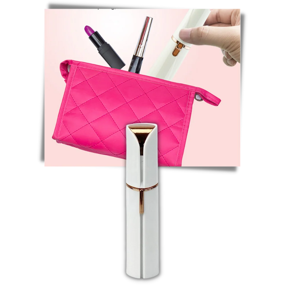 Facial Hair Remover LED Light & Removable Head Battery Powered