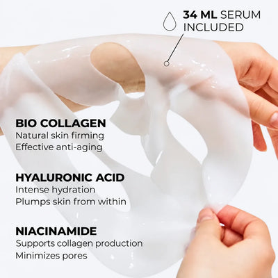 Facial Mask Organic Collagen Hyaluronic & Niacinamide