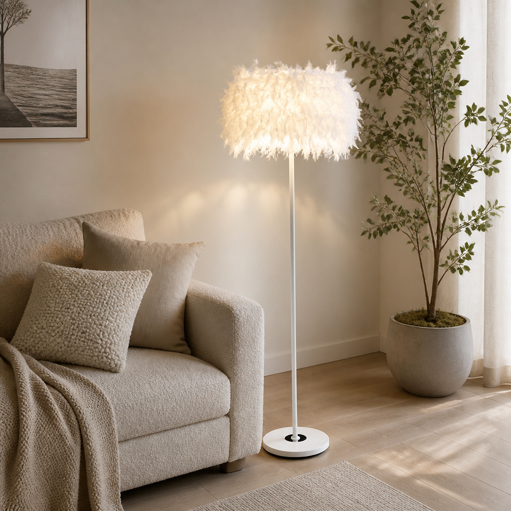 Feather Table Lamp