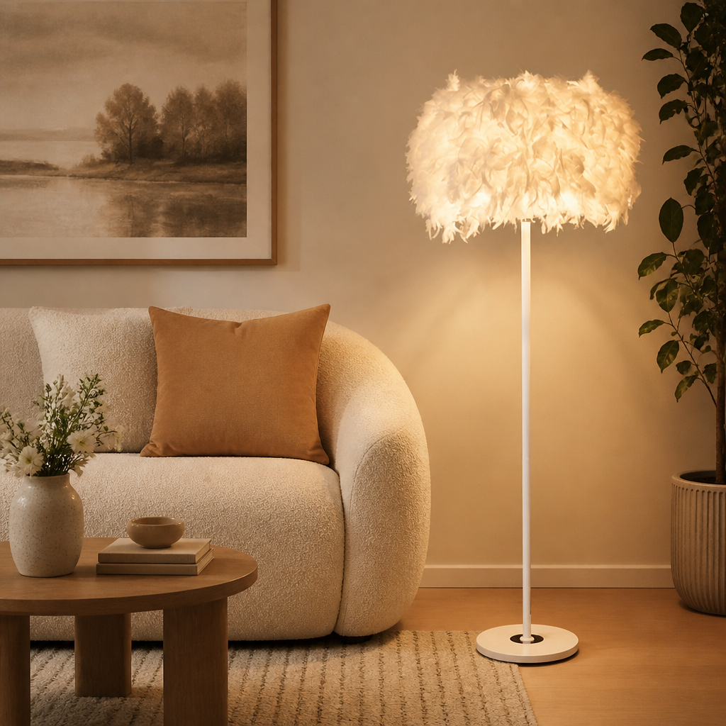 Feather Table Lamp