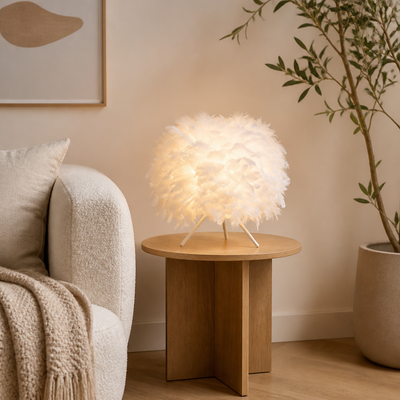 Feather Table Lamp