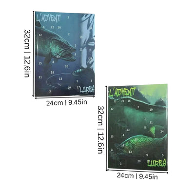 Fishing Advent Calendar 24 Lures Compact Metal Case
