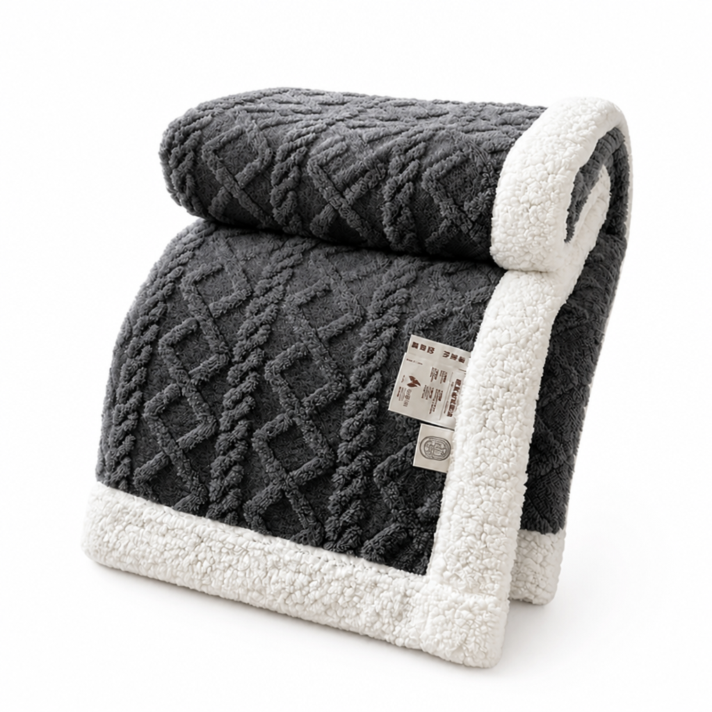 Fleece Blanket Reversible Brushed & Smooth
