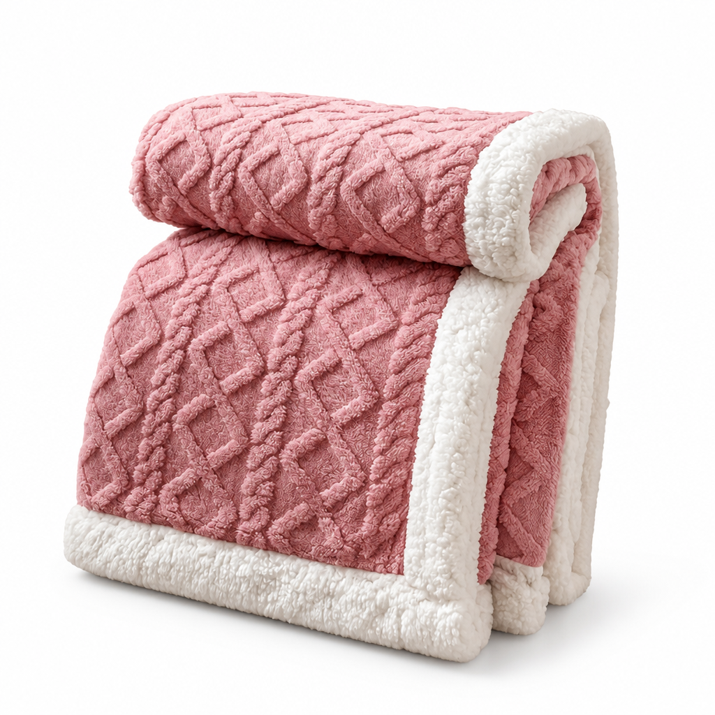 Fleece Blanket Reversible Brushed & Smooth