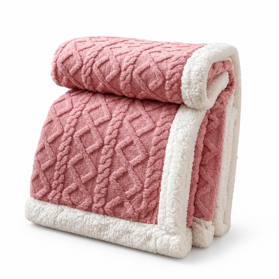 Fleece Blanket Reversible Brushed & Smooth