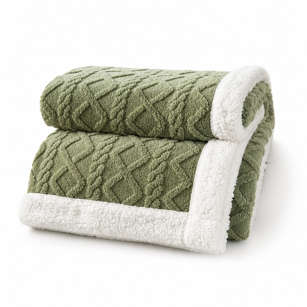 Fleece Blanket Reversible Brushed & Smooth
