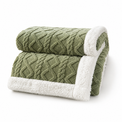 Fleece Blanket Reversible Brushed & Smooth