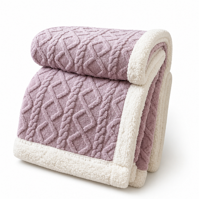 Fleece Blanket Reversible Brushed & Smooth