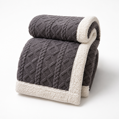 Fleece Blanket Reversible Brushed & Smooth