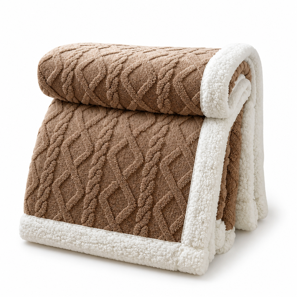 Fleece Blanket Reversible Brushed & Smooth