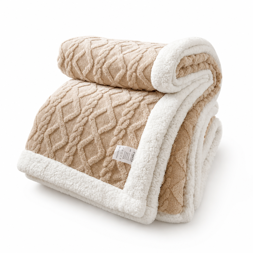 Fleece Blanket Reversible Brushed & Smooth