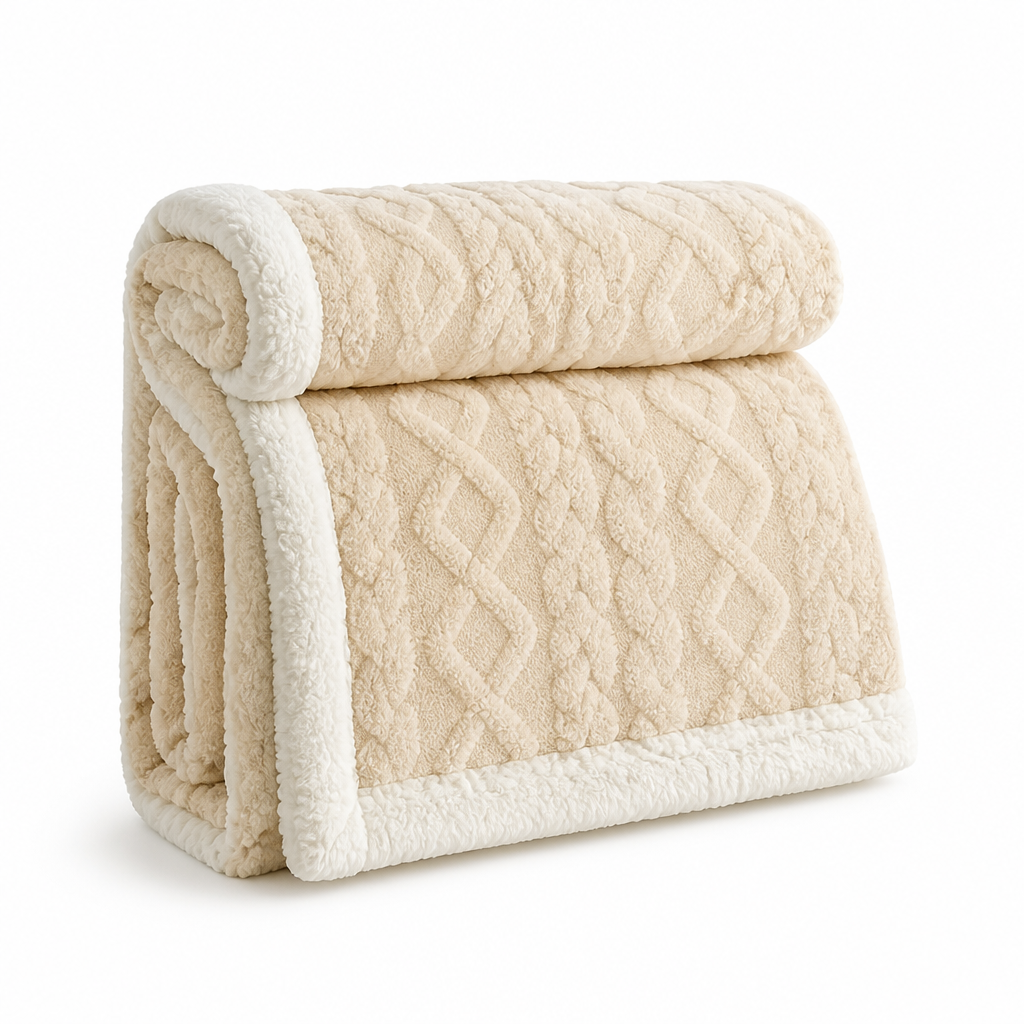 Fleece Blanket Reversible Brushed & Smooth