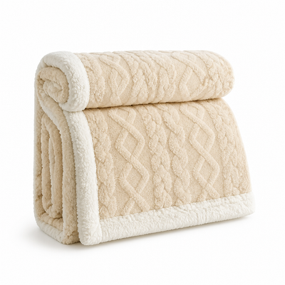 Fleece Blanket Reversible Brushed & Smooth