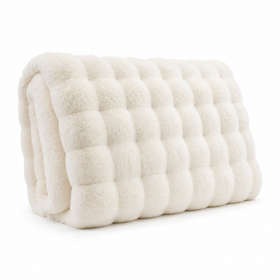Fleece Blanket Ultra-Soft Rabbit & Milk Velvet Machine Washable