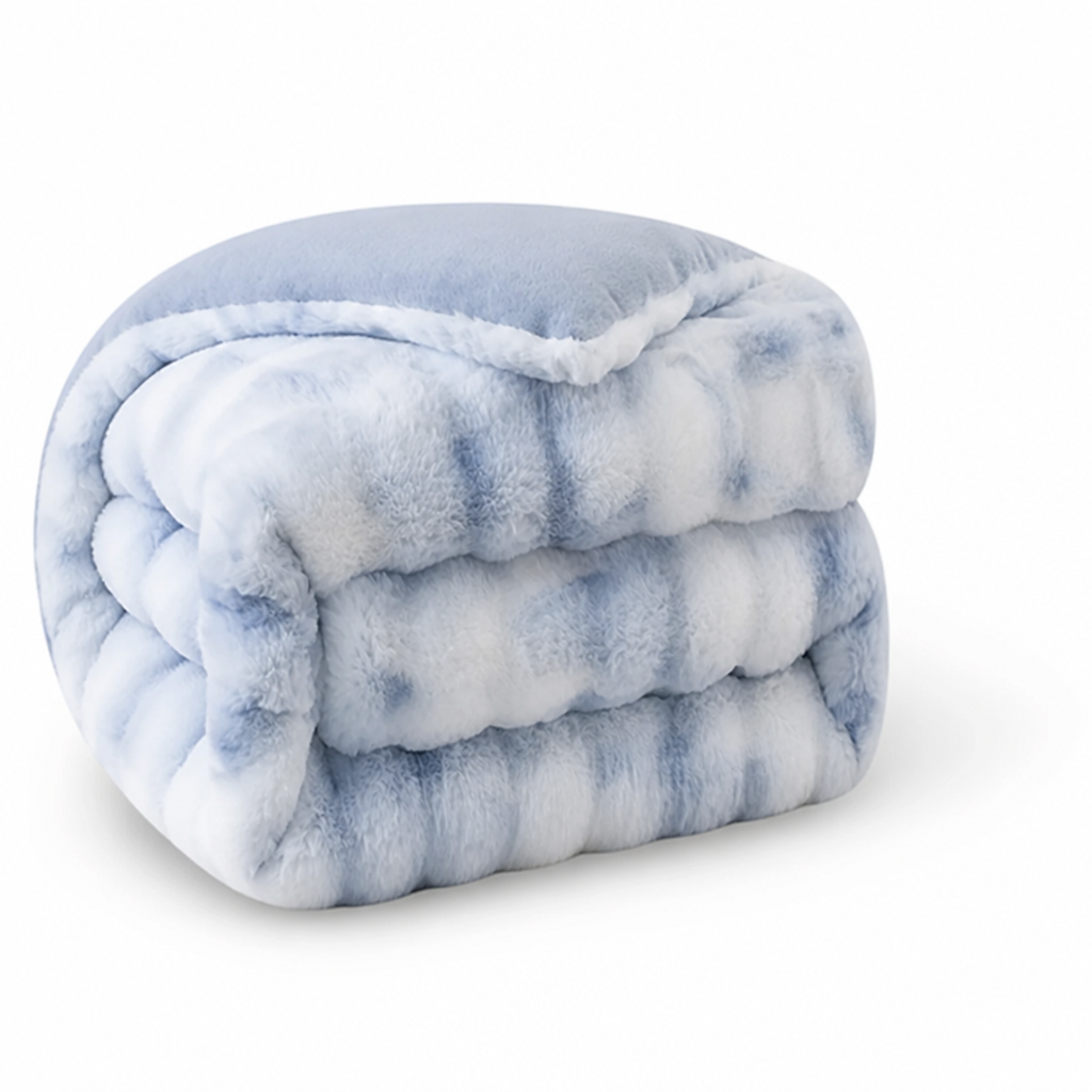 Fleece Blanket Ultra-Soft Rabbit & Milk Velvet Machine Washable