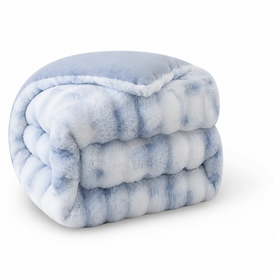 Fleece Blanket Ultra-Soft Rabbit & Milk Velvet Machine Washable