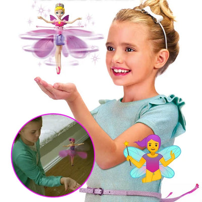 Flying Fairy Toy Motion Sensor LED USB Rechargeable