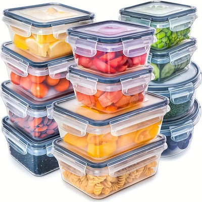 Food Storage Container Set Airtight Locking Lids BPA-Free