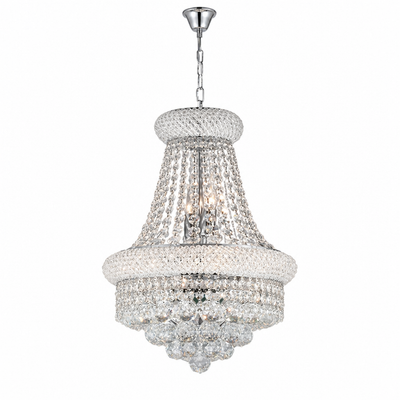 French Crystal Adjustable Chain Chandelier