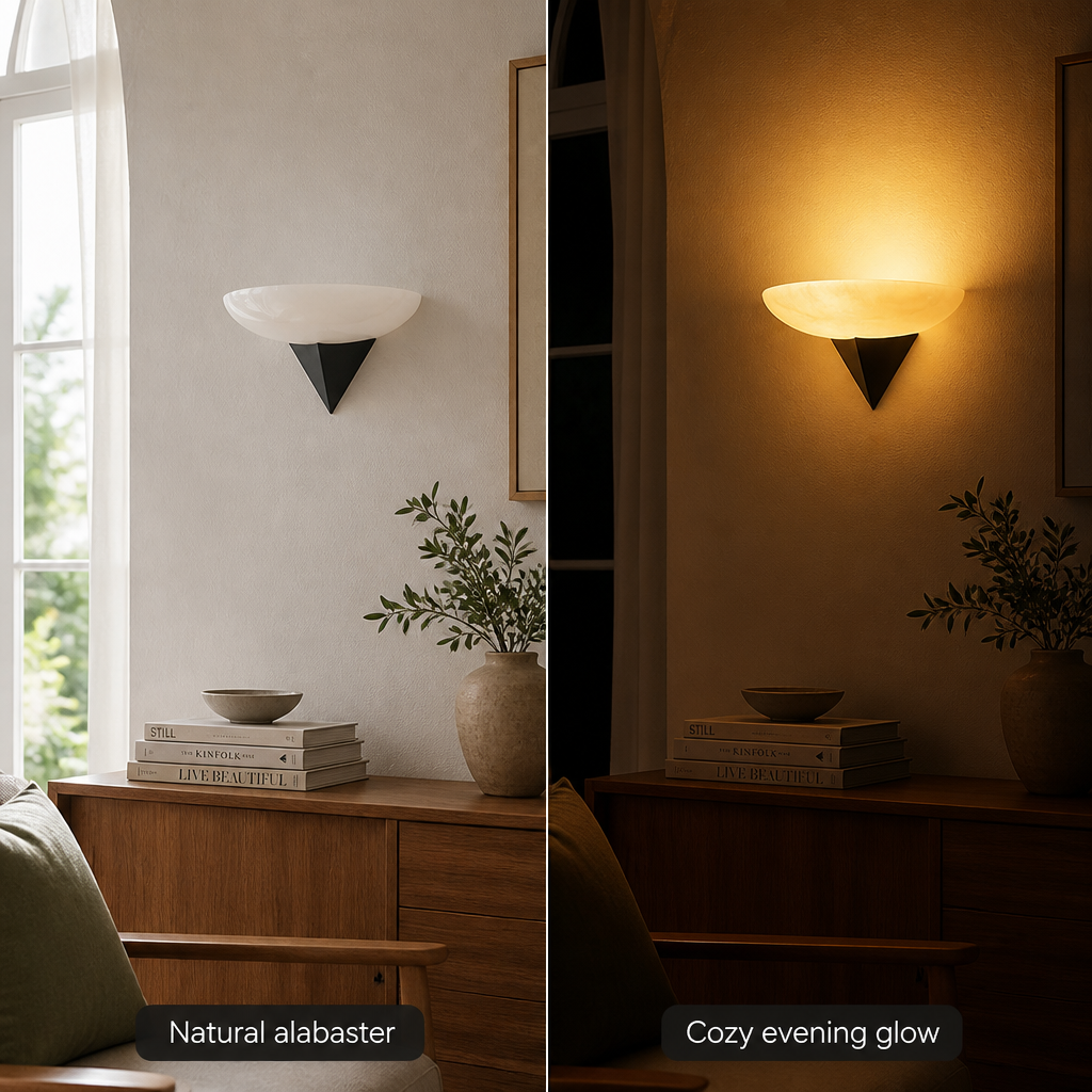 French Glass LED Wall Sconce